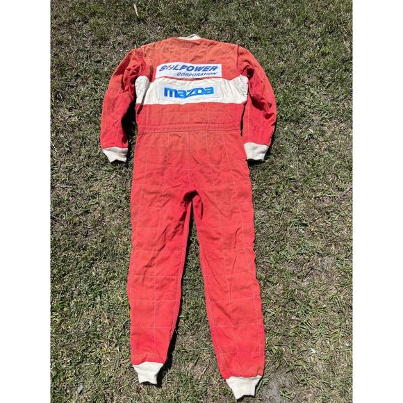 VTG 70’s Simpson Fire Retardant Racing Suit Race Driver Dick Starita Red - Picture 10 of 12